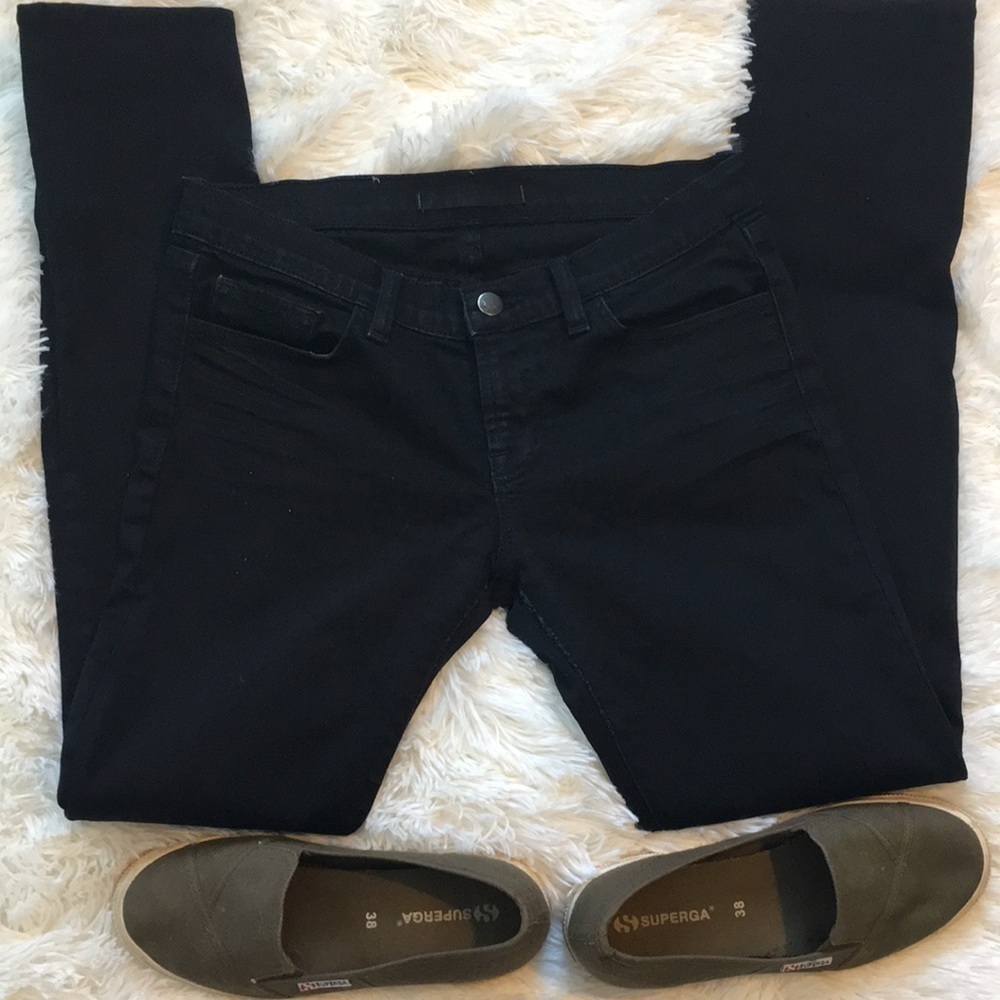 J BRAND PENCIL LEG SKINNY JEANS JETT - Picture 2 of 8